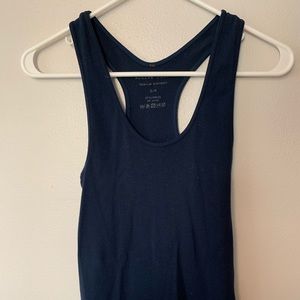 Navy blue spandex tank